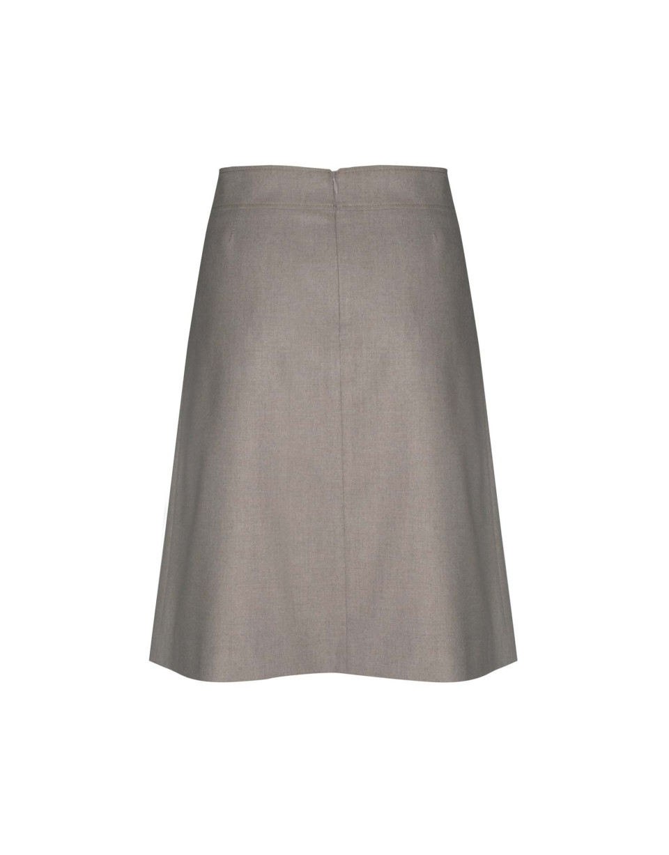 Beige pleated skirt