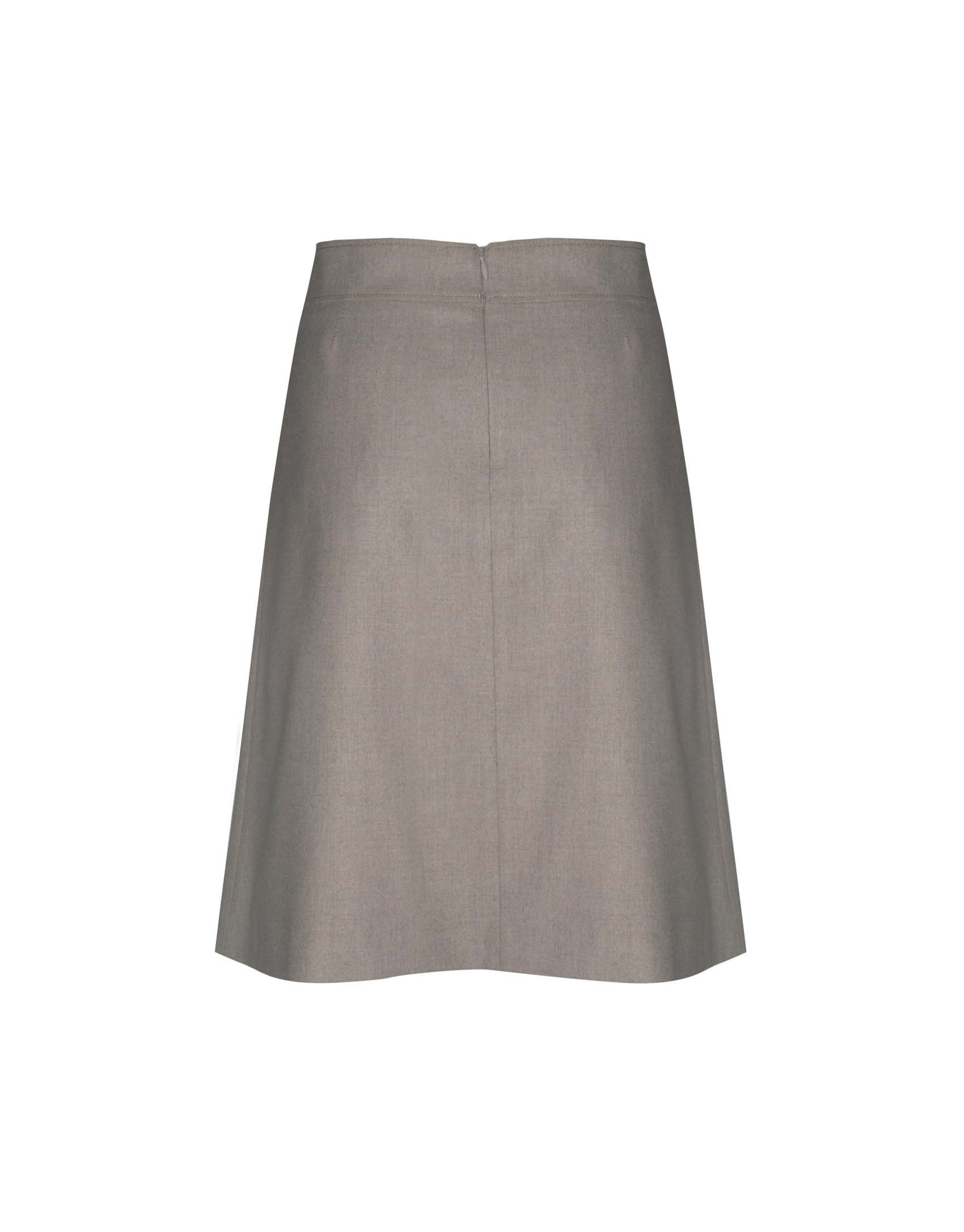 Beige pleated skirt