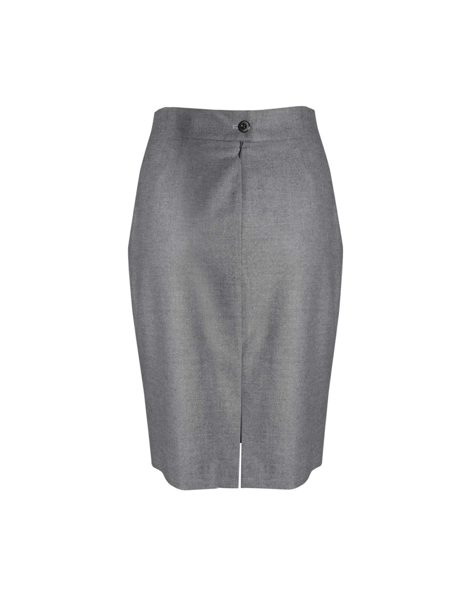 Grey pleated skirt