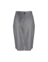 Grey pleated skirt