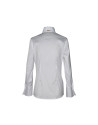 Camisa blanca cuello chimenea