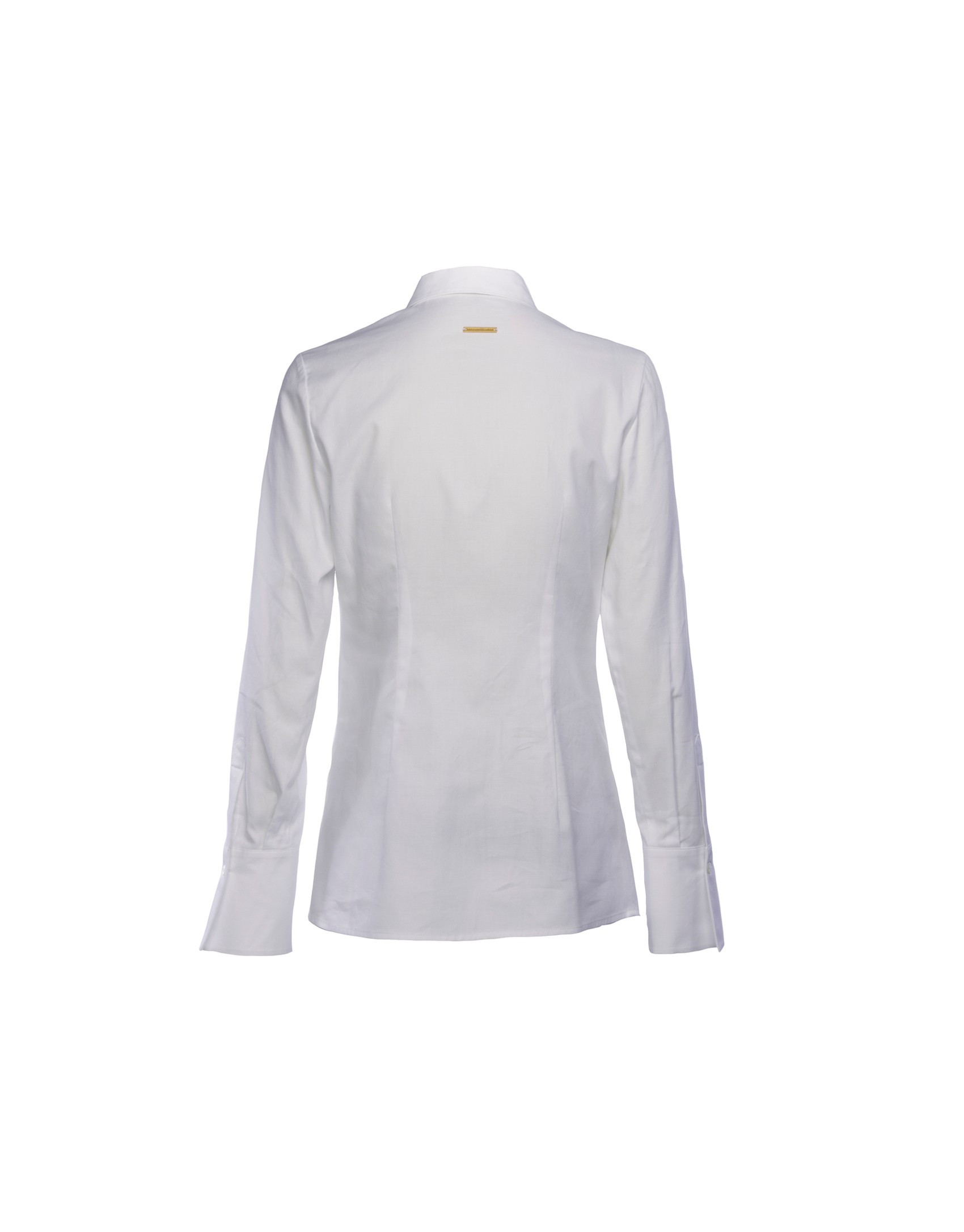 White shirt with front tuck