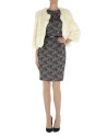 Short beige rabbit fur jacket 