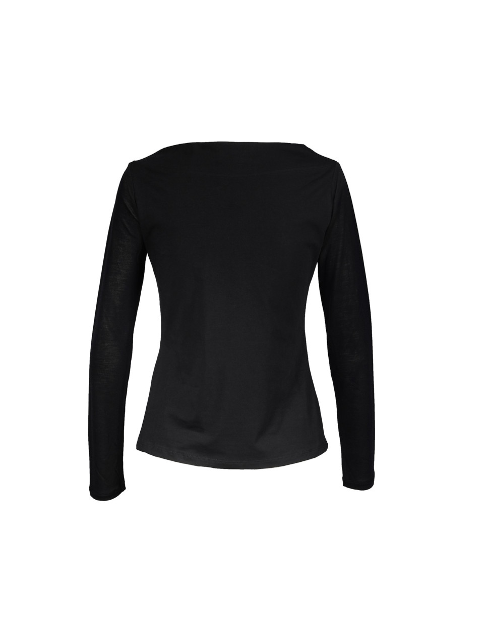 Black T-shirt glitter logo RV