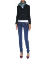 Faded jeans with sequined pockets