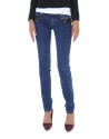 Faded jeans with sequined pockets