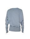 Grey T-shirt with bordeaux RV logo and flower