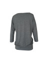 Grey fuchsia T-shirt Pop Art printed