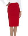 Burgundy straight shirt with flaps