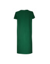 Vestido evasé crepe verde