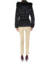 Short black trench coat with hood
