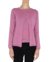 Pink wool and silk jacket 