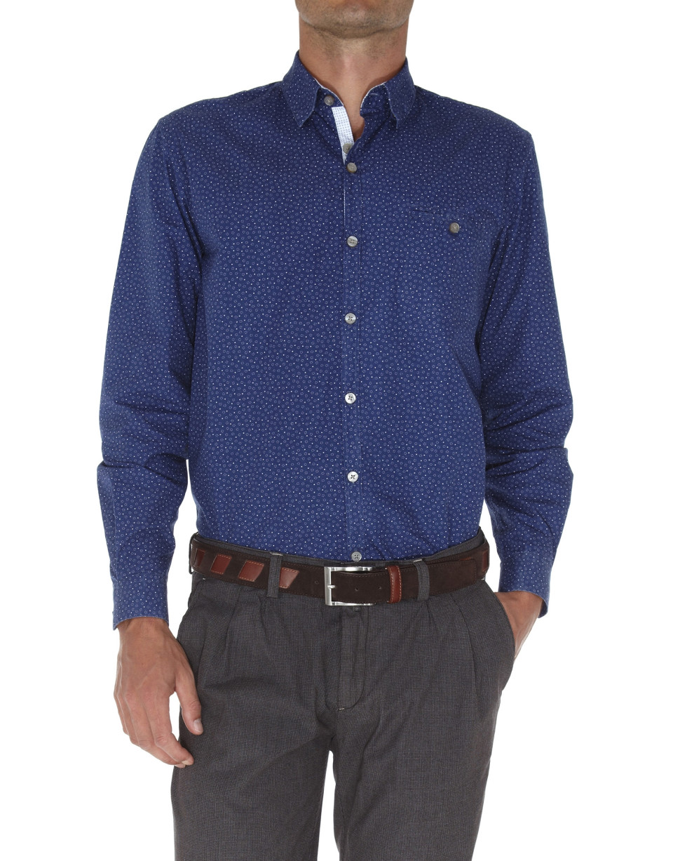 camisa sport estampada