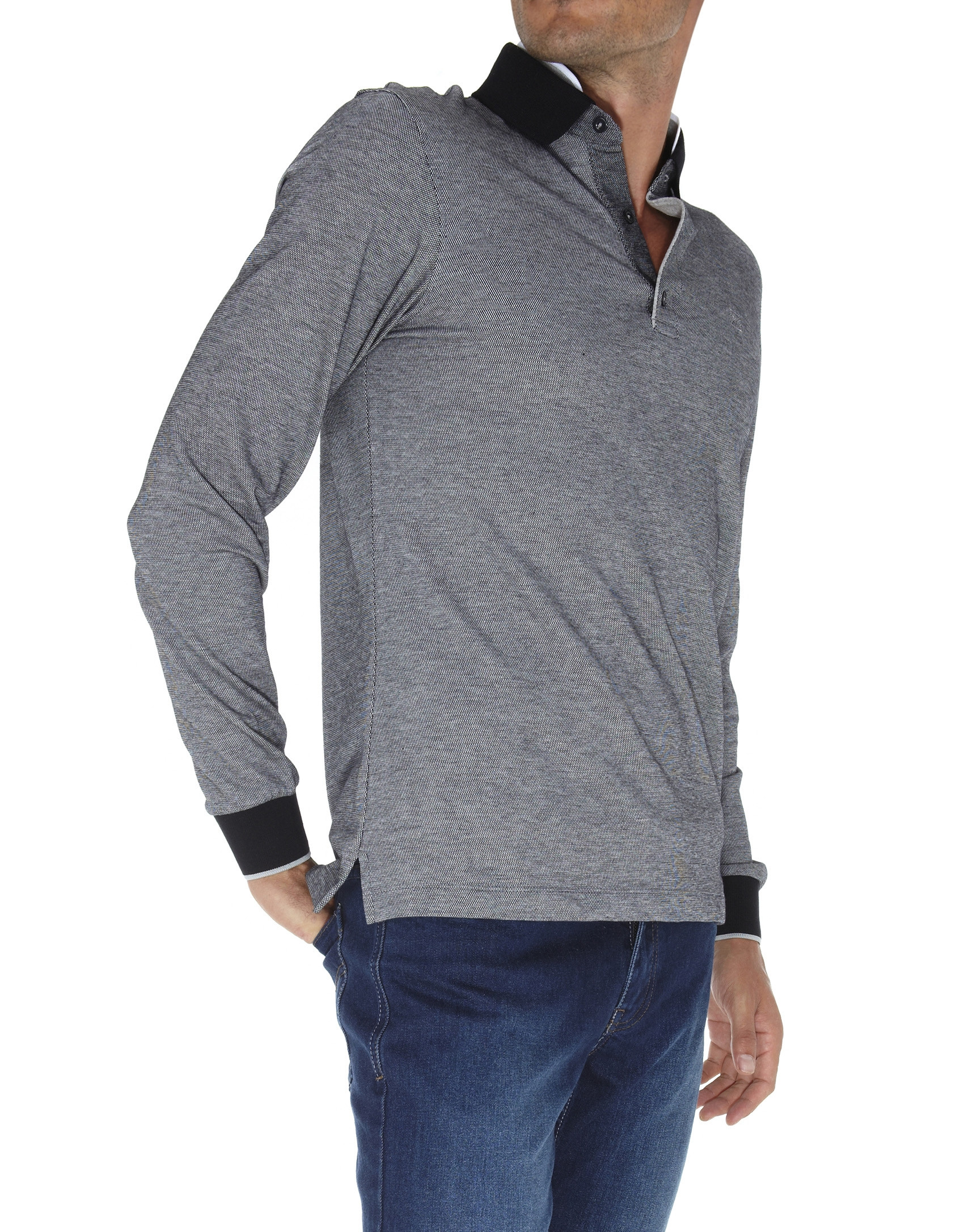 Bicolor polo shirt