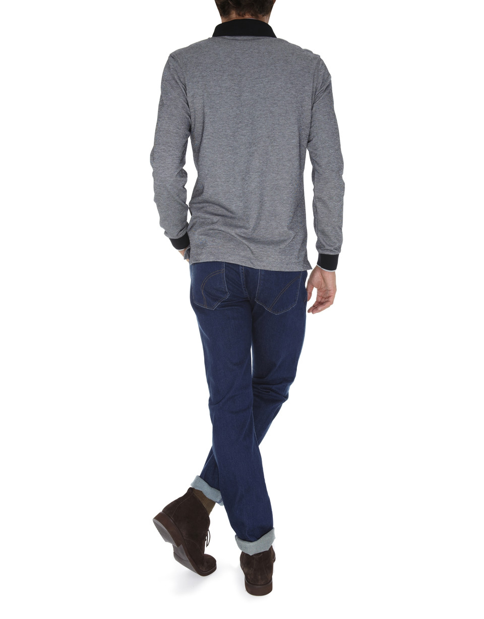 Bicolor polo shirt