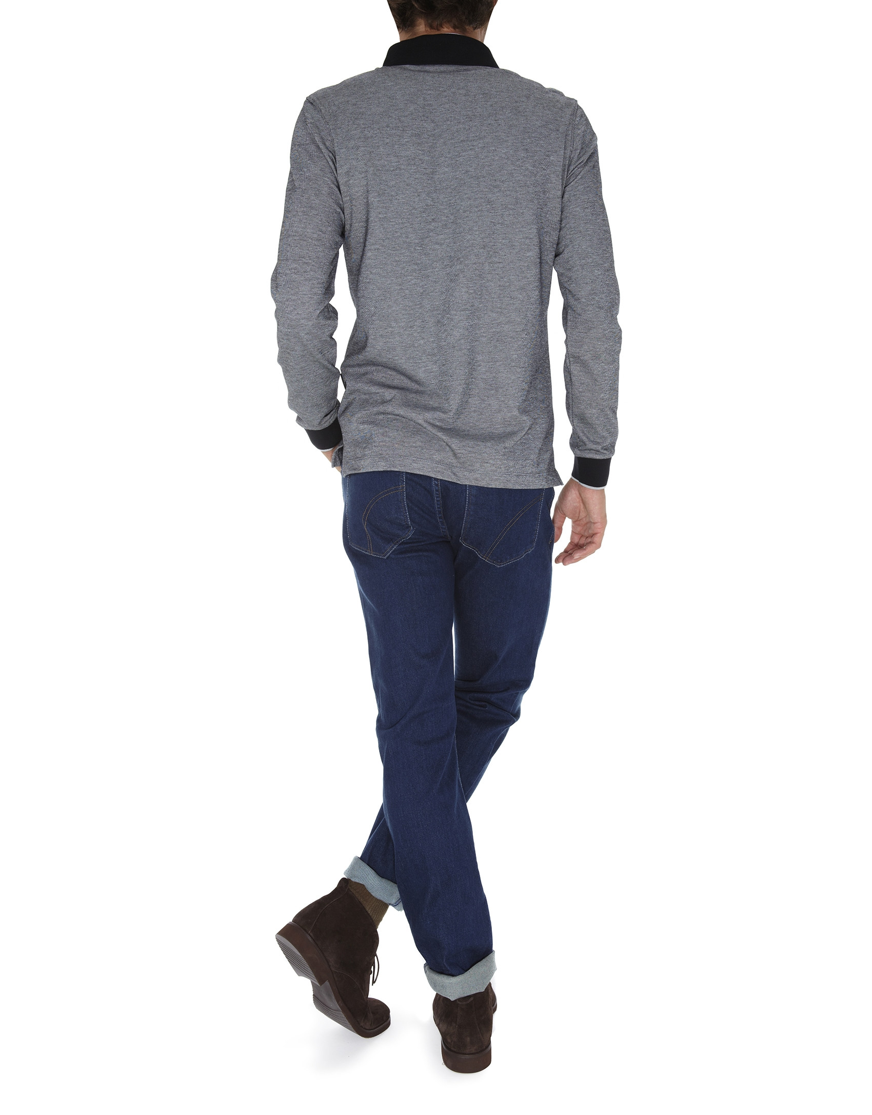 Bicolor polo shirt