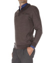 Jersey cuello cisne y bolsillos