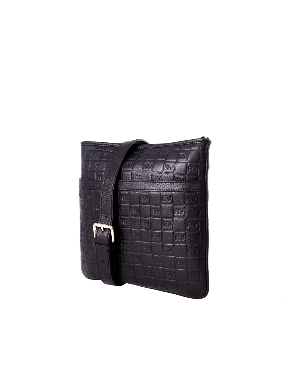 Bandolera Lara negro piel