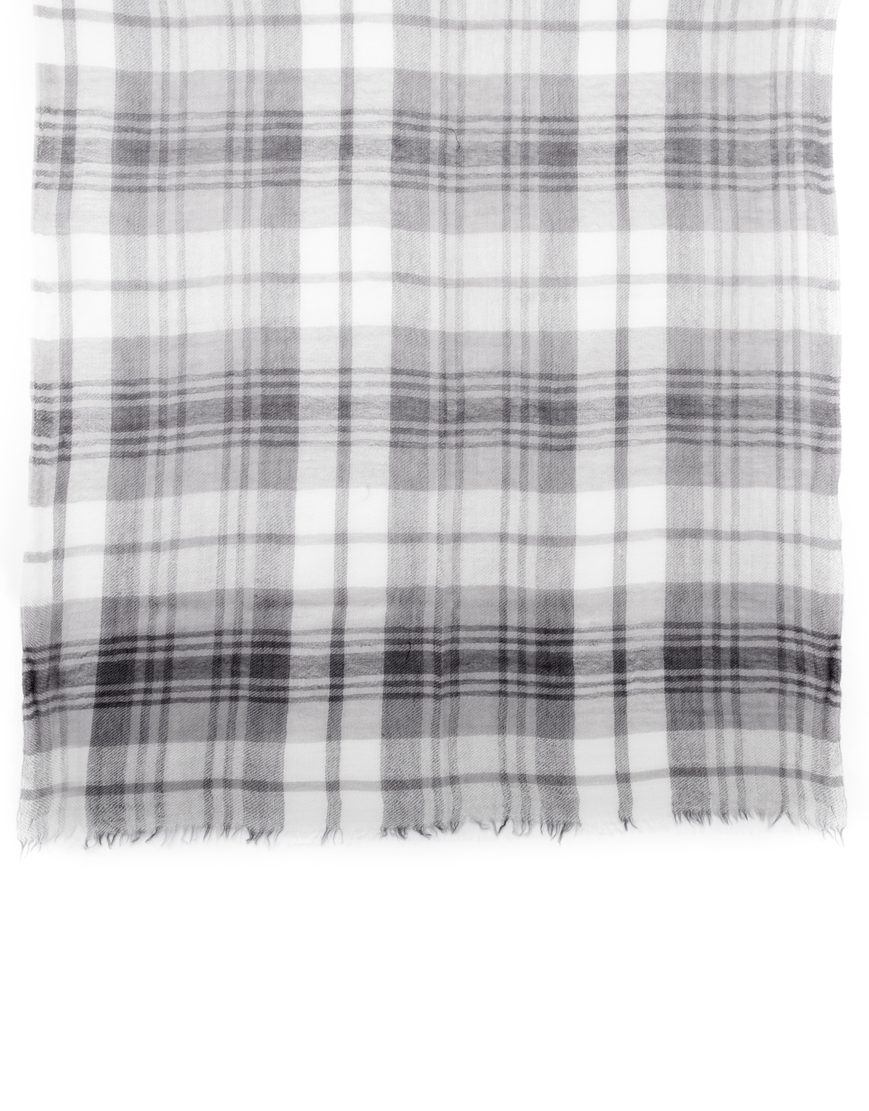Foulard cuadros gris negros