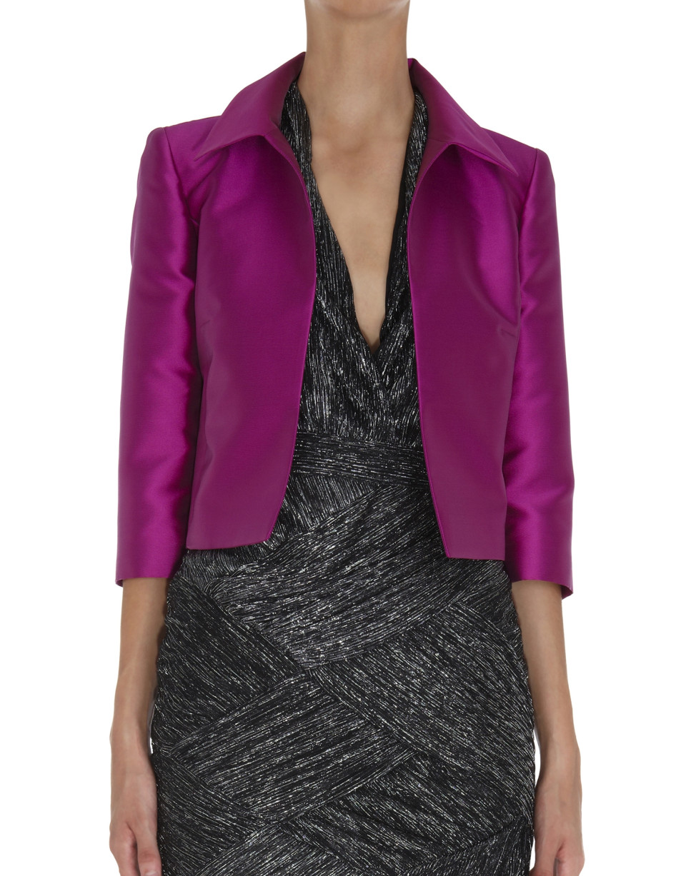 Fuchsia satin bolero jacket