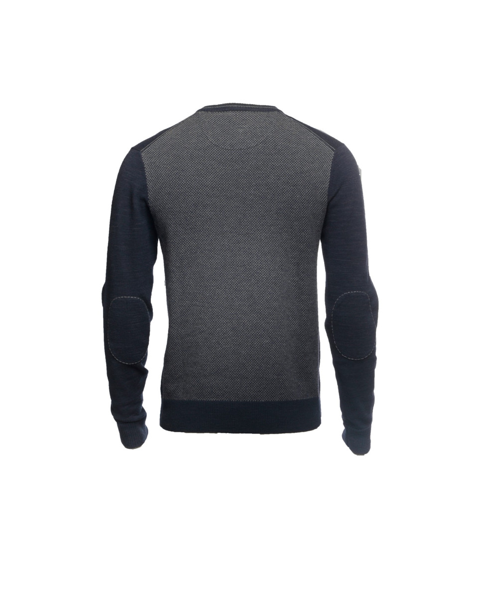 Blue wool/cashmere pullover