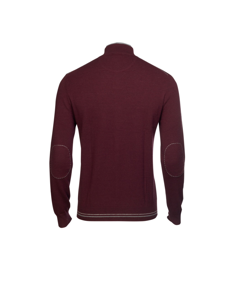Aubergine wool/cashmere pullover