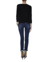 Black openwork sweater 