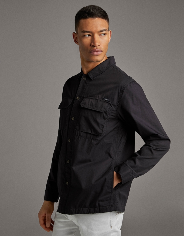 Sobrecamisa algodón marino