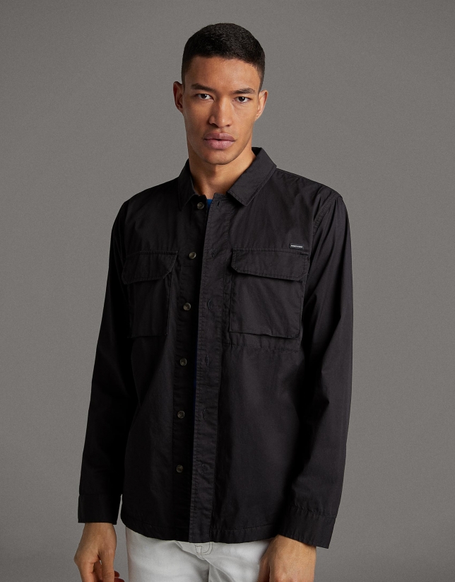 Sobrecamisa algodón marino