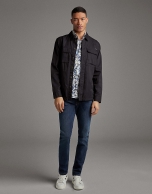 Sobrecamisa algodón marino