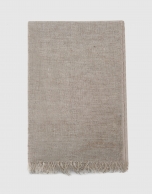 Fular liso beige melange