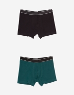 Green/black boxers pack