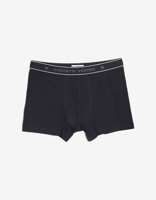 White/navy boxers pack