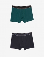 Navy/green boxers pack