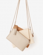 Bolso clutch Lisa piel crudo