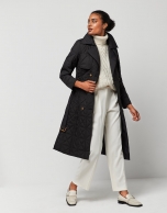 Beige knit vest with turtleneck