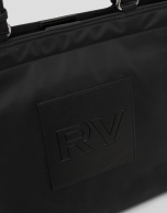 Bolso shopper Dalhia nailon negro