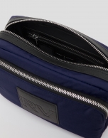 Blue nylon Dalhia Cross Midi shoulder bag