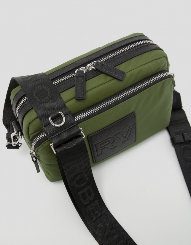 Bolso bandolera Dalhia Cross Midi nailon verde