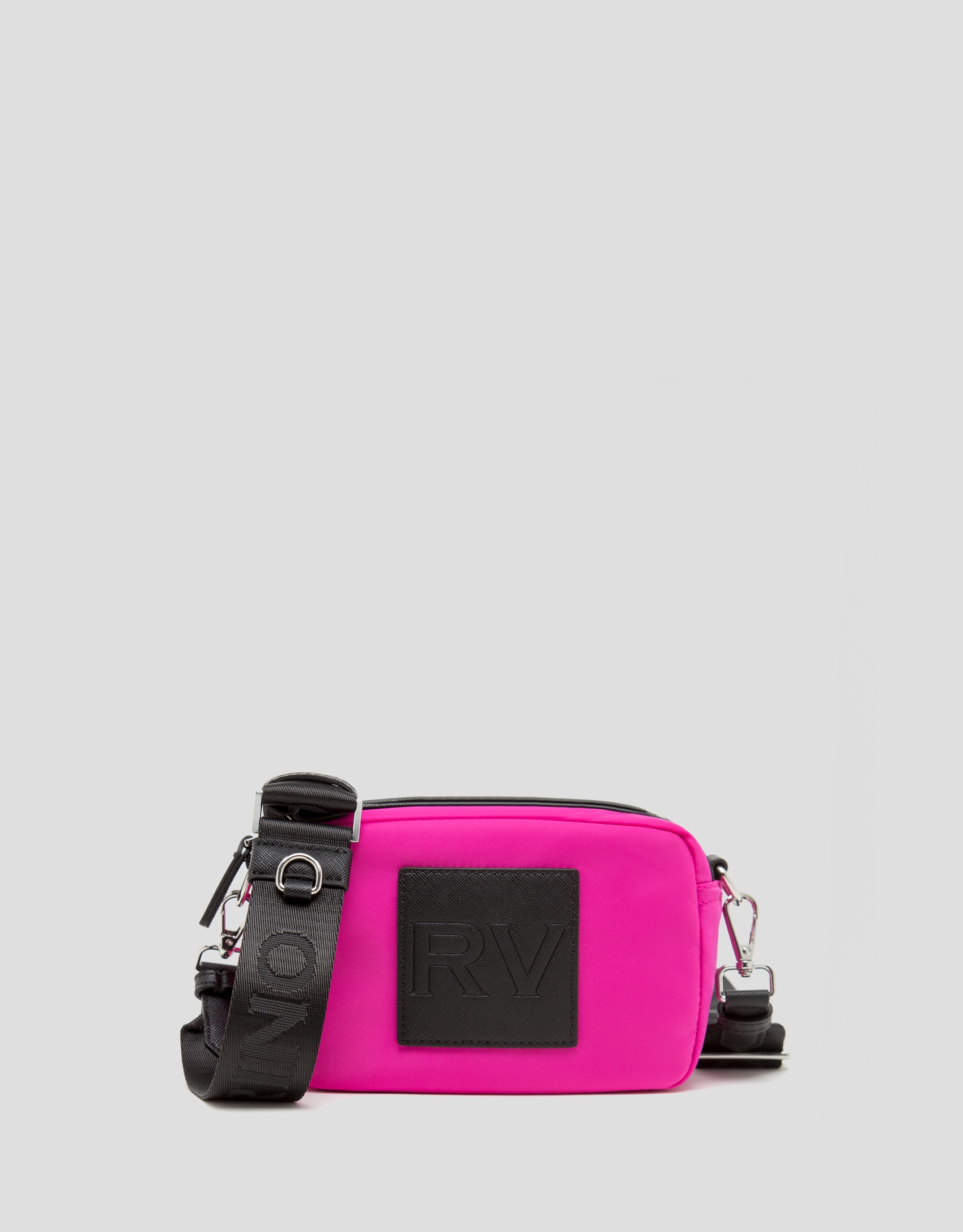 Fuchsia nylon Dalhia Cross Mini shoulder bag
