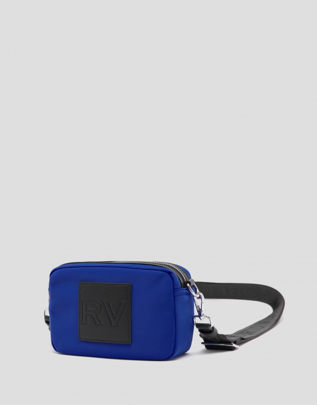 Klein blue nylon Dalhia Cross Mini shoulder bag