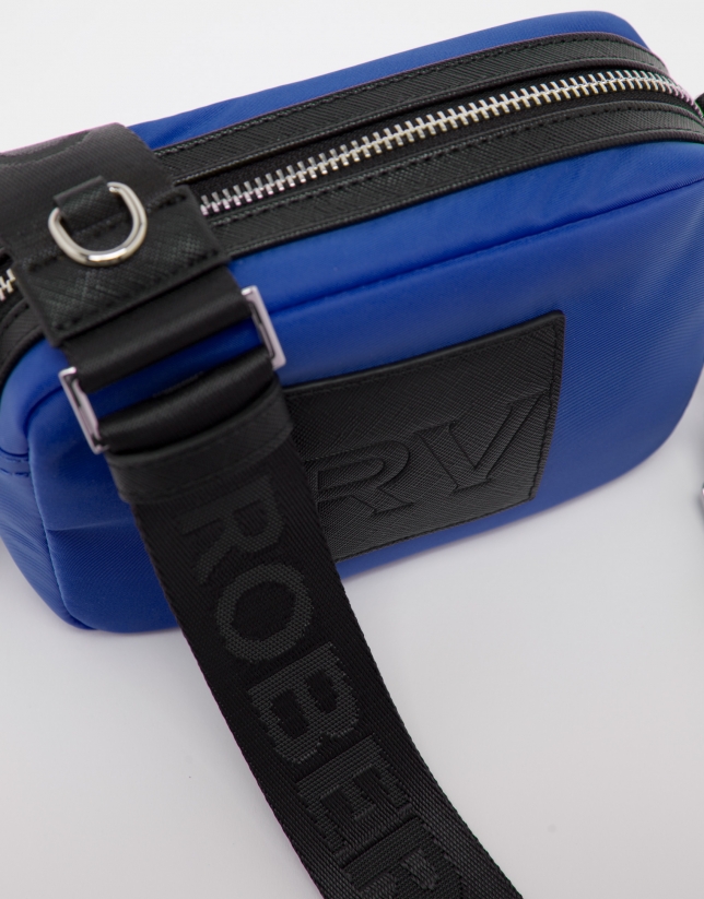 Klein blue nylon Dalhia Cross Mini shoulder bag