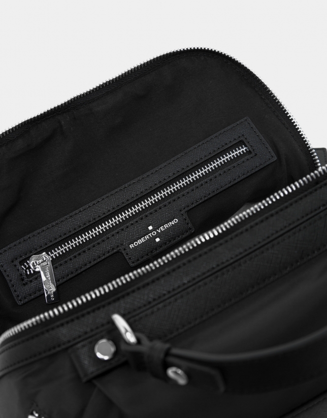 Black nylon Dalhia backpack