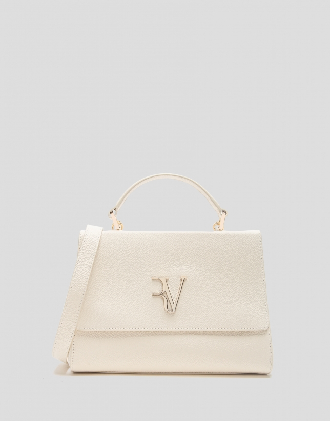 Beige leather Alice Midi handbag