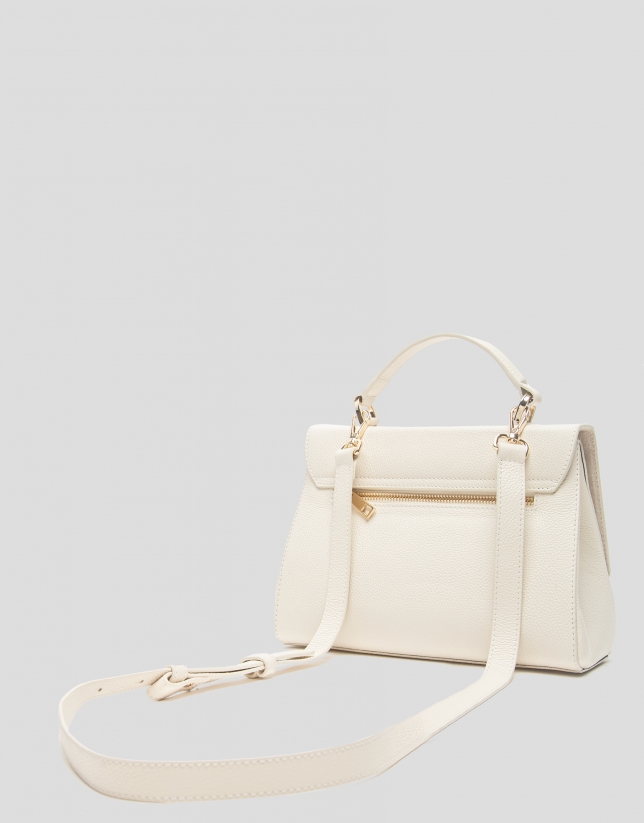 Beige leather Alice Midi handbag