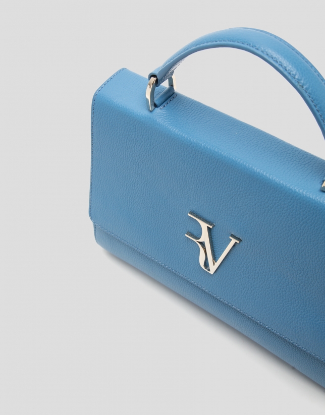 Bolso de mano Alice Midi piel azul