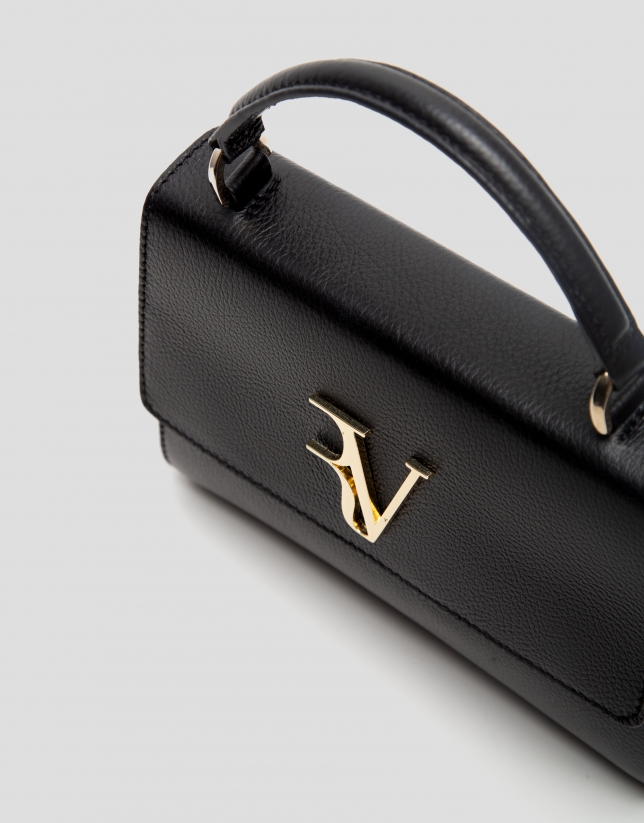 Black leather Alice Mini handbag