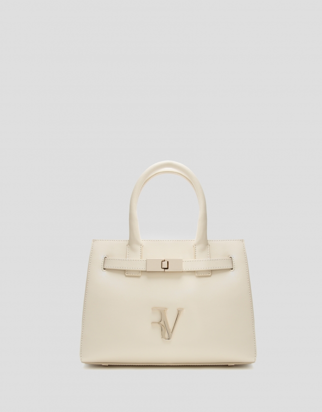 Satchel Mini Millie ivory leather