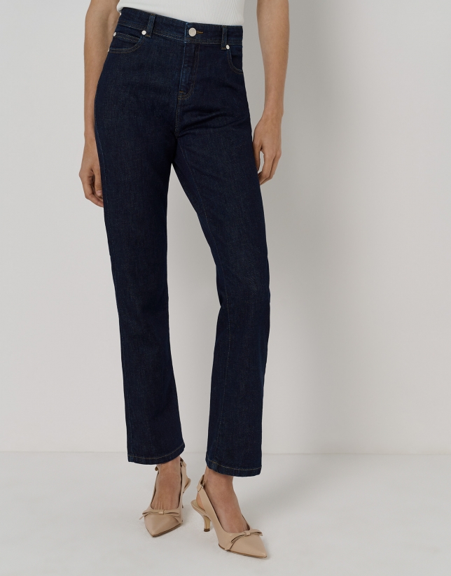 Pantal&oacute;n vaquero azul recto