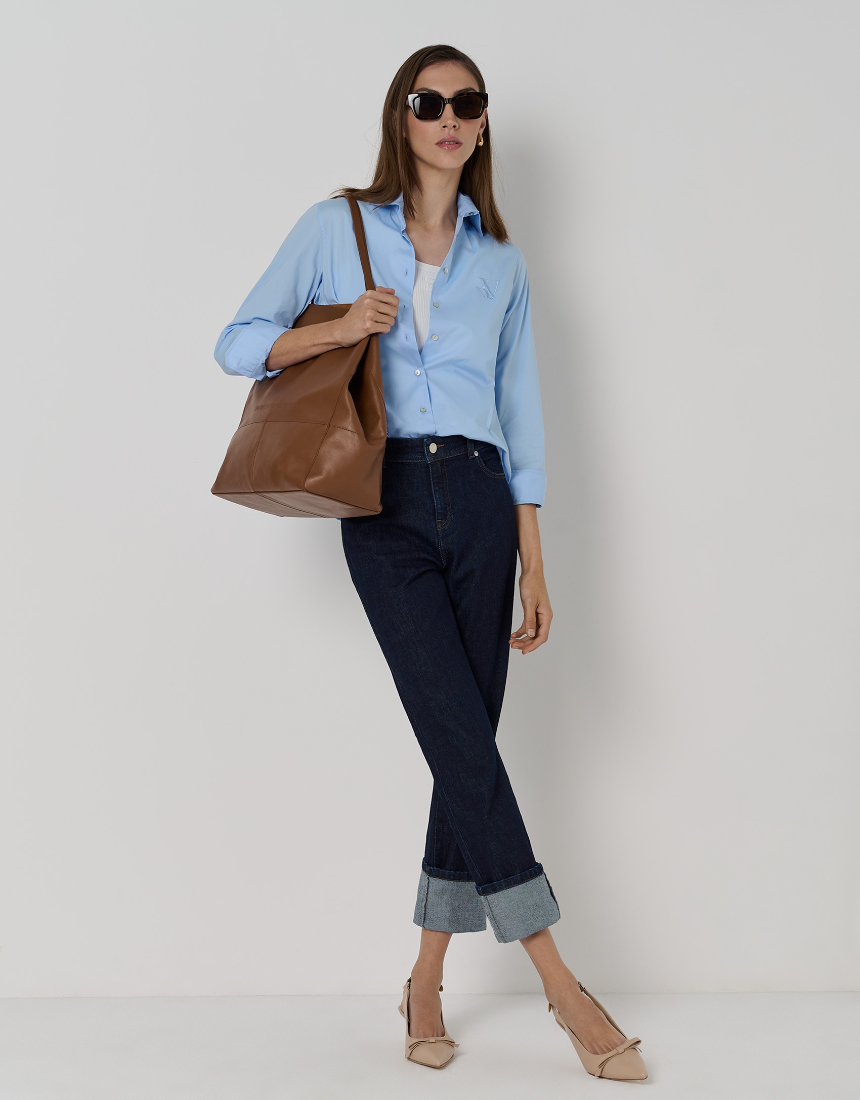 Pantal&oacute;n vaquero azul recto